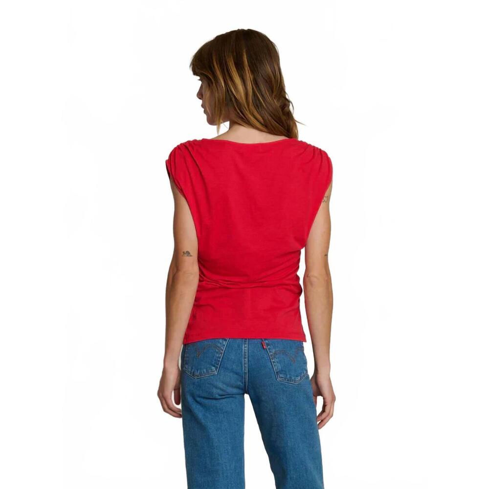 NEW NATION LTD aime asymmetrical tee in tango - Picture 3 of 5